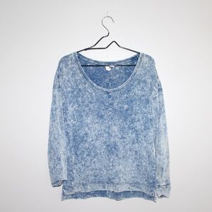 Kenji Tie-dye Graphic Scoop Neck Sweatshirt